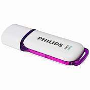 Флеш-диск 64 GB PHILIPS SNOW, разъем USB 3.0, фиолетовый, FM64FD75B/97 (арт. 514085)