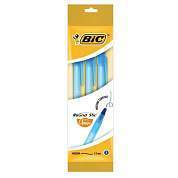 Ручки шариковые BIC "Round Stic", НАБОР 3 шт., СИНИЕ, узел 1 мм, линия письма 0,32 мм, пакет, 9021522 (арт. 143984)