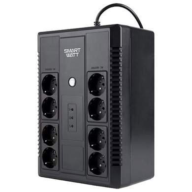 Источник бесперебойного питания SMARTWATT UPS SAFE PRO 650, 650 ВА (390 Вт), 8 розеток, 3703020270004 (арт. 355137)