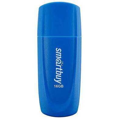 Флеш-диск 16 GB SMARTBUY Scout USB 2.0, синий, SB016GB2SCB (арт. 513763)