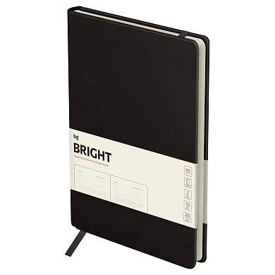Ежедневник недатированный, B5, 136л., твердый переплет, кожзам, BG "Bright. Brown", коричневый, карман (арт. 370213)