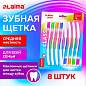 Зубная щетка средней жесткости CLASSIC, КОМПЛЕКТ 8 шт., LAIMA DENT, 609314 (арт. 609314)