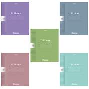Тетрадь обложка пластик, 18л. клетка, HATBER, Color Set (микс в спайке), 092028, 18Т5В1пл (арт. 107668)
