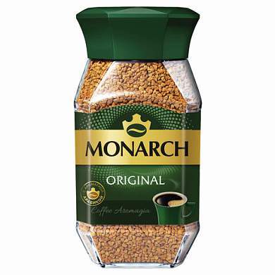 Кофе растворимый MONARCH "Original" 95 г, стеклянная банка, сублимированный, 8051325 (арт. 621497)