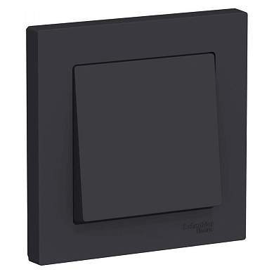 Schneider AtlasDesign выкл. СУ 1 кл. карбон (пласт. осн.) ATN001012 (арт. 662760)