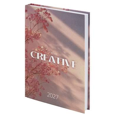 Ежедневник датированный 2027 145х215 мм, А5, STAFF, ламинированная обложка, "Creative", 117802 (арт. 117802)