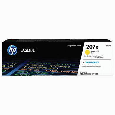 Картридж лазерный HP (W2212X) Color LJ M282/M283/M255, №207X, желтый, оригинальный, ресурс 2450 страниц (арт. 363550)