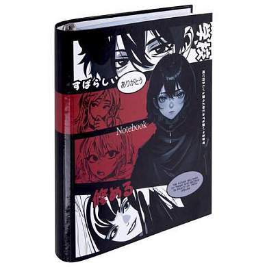 Тетрадь на кольцах А5 175х215 мм, 120 листов, твердый картон, клетка, BRAUBERG, "Anime Manga", 404715 (арт. 404715)