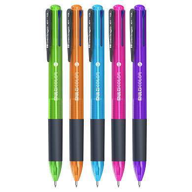 Ручка шариковая автоматическая Berlingo "Multicolor" 04цв., 0,7мм, ассорти (арт. 271153)