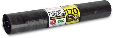 Мешки Для Мусора (Пакеты) 120Л/25Шт, 40Мк, Пвд, Рулон, Черные, 101-019 Grifon (арт. 511018)