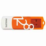 Флеш-диск 128 GB PHILIPS VIVID, разъем USB 2.0, желтый, FM12FD05B/97 (арт. 514092)
