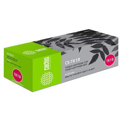 Тонер-картридж CACTUS (CS-TK18) для KYOCERA FS-1020/1018/1118, ресурс 7200 стр. (арт. 320902)