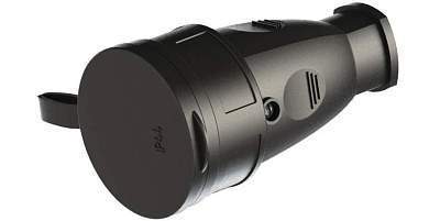 Штепсель РА16-005 (разъем) с загл. каучук 2P+E 1x16А 220-240V IP44 Витебск (РБ) (арт. 710292)