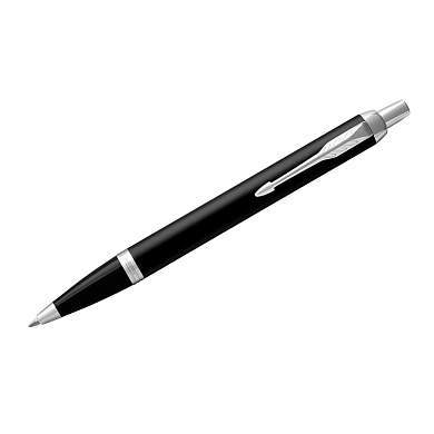 Ручка шариковая Parker "IM Essential Muted Black CT" синяя, 1,0мм, кнопочн., подарочная упаковка (арт. 318948)
