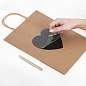 Пакет подарочный КОМПЛЕКТ 7 шт., 26x13x32 см, скретч-слой + стилус, "Heart on Kraft", ЗОЛОТАЯ СКАЗКА, 591971 (арт. 591971)