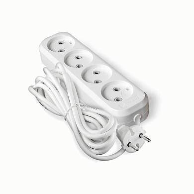 UNIVersal сет. удл. ПВС 2х0.75 4 роз.  3 м 10А (корпус ABS) E-204 1968 (арт. 602311)