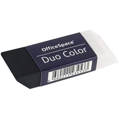 Ластик OfficeSpace "Duo Color", прямоугольный, ECO-ПВХ, 59*21*10мм (арт. 339151)