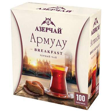 Чай АЗЕРЧАЙ "Армуду Breakfast" черный, 100 пакетиков по 1,6 г, 420534 (арт. 622735)