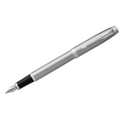 Ручка перьевая Parker "IM Essential Stainless Steel CT" синяя, 0,8мм, подарочная упаковка (арт. 318943)