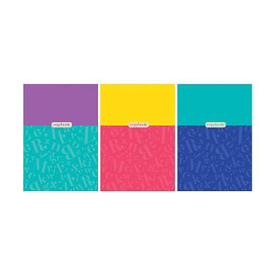 Тетрадь 80л., А4, линия BG "Monocolor. Letters" (арт. 341660)