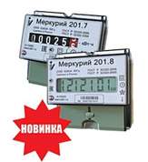 Меркурий 201.7 счетчик эл/эн 1ф 1т 5(60)А, 6-ти разр. ЭМОУ для уст. на рейку (без планки) (арт. 557806)