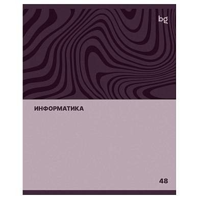 Тетрадь предметная 48л. BG "Single colour" - Информатика, эконом (арт. 374808)