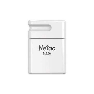 Флеш-диск 64 GB NETAC U116, USB 2.0, белый, NT03U116N-064G-20WH (арт. 513694)