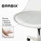 Кресло стул BRABIX "Eames MG-310 PL", пластик белый, экокожа белая, 532926 (арт. 532926)