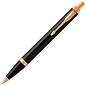 Ручка шариковая PARKER "IM Core Black Lacquer GT", черный глянцевый лак, позолота, синяя, 1931666 (арт. 142533)