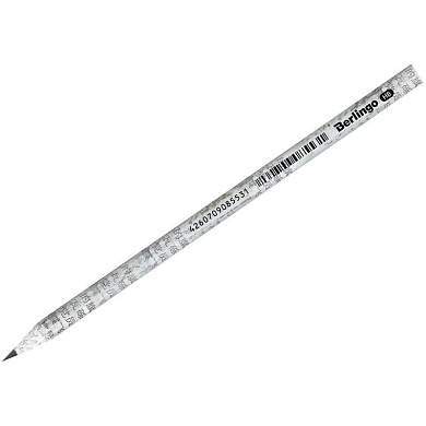 Карандаш ч/г Berlingo "Paper Pencil" HB, из переработанной бумаги, круглый, заточен (арт. 320772)