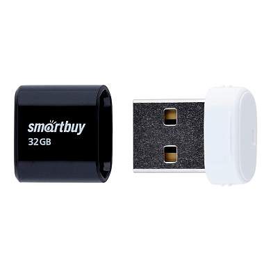 Память Smart Buy "Lara" 32GB, USB 2.0 Flash Drive, черный (арт. 225763)