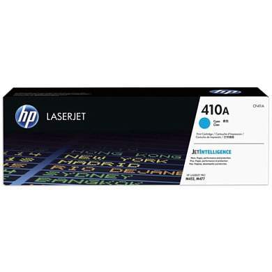 Картридж лазерный HP (CF411A) LaserJet Pro M477/M452, №410A, голубой, оригинальный, ресурс 2300 страниц (арт. 362113)