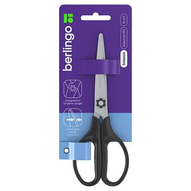 Ножницы Berlingo "Easycut 100" 16см, европодвес (арт. 326308)