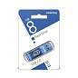 Флеш-диск 8 GB, SMARTBUY Glossy, USB 2.0, синий, SB8GBGS-B (арт. 512178)