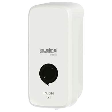 Дозатор для жидкого мыла LAIMA PROFESSIONAL PREMIUM, НАЛИВНОЙ, 1 л, белый, ABS-пластик, 609509 (арт. 609509)