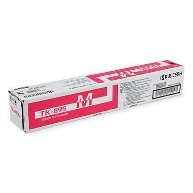Тонер-картридж KYOCERA (TK-895M) FS-C8020MFP/C8025MFP/C8520MFP/C8525MFP, пурпурный, оригинальный, ресурс 6000 страниц, 1T02K0BNL0 (арт. 320583)