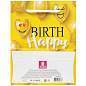 Пакет подарочный (1 штука) 11x6x15 см, ЗОЛОТАЯ СКАЗКА "Happy Birthday", глиттер, желтый, 608237 (арт. 608237)