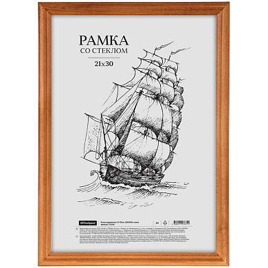 Рамка деревянная 21*30см, OfficeSpace, ЭКОНОМ, мокко (арт. 231568)
