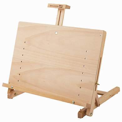 Мольберт настольный BRAUBERG ART CLASSIC, регулируемый верхний держатель, 50х37х39 см, бук, 191756 (арт. 191756)
