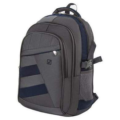 Рюкзак BRAUBERG "MainStream 2", 35 л, размер 45х32х19 см, ткань, серо-синий, 224446 (арт. 224446)