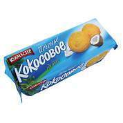 Печенье КУХМАСТЕР "Кокосовое", песочное, с кокосовой стружкой, 270 г, 204407 (арт. 622689)