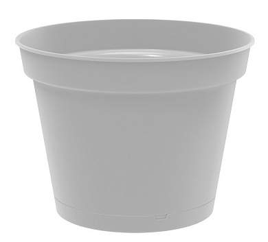 Горшок для цветов Mint D=310мм (10,7л) с поддоном, серый 221612235/03 Homver (арт. 842892)