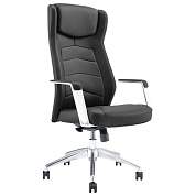 Кресло BRABIX PREMIUM ''Viking EX-759'', синхромеханизм, алюминий, натуральная кожа, черное, 532933 (арт. 532933)