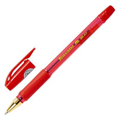 Ручка шариковая BRAUBERG BP-GT GLD RED, КРАСНАЯ, корпус тонированный, пишущий узел 0,7 мм, линия письма 0,35 мм, 144506 (арт. 144506)