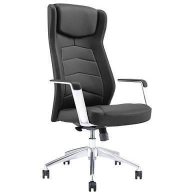 Кресло BRABIX PREMIUM ''Viking EX-759'', синхромеханизм, алюминий, натуральная кожа, черное, 532933 (арт. 532933)