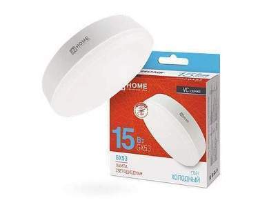ASD/inHome VC GX53 светодиодн. 15W(1350lm) 6500К 6K 75x30 (без пульсации) 0839 (арт. 687198)