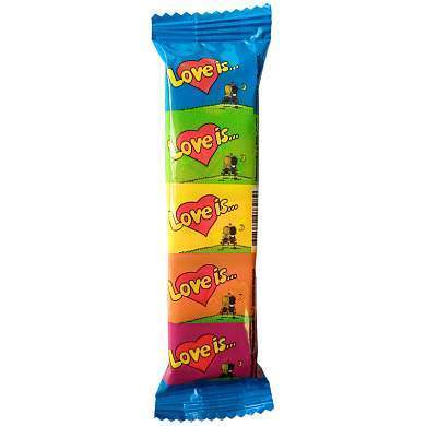 Жевательная резинка Love is…, ассорти из 5шт., 21г, флоу-пак (арт. 269231)
