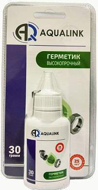 "AQUALINK Анаэробный клей-герметик ""Высокопрочный"", 30 г, блистер, 2934 (арт. 741923)"