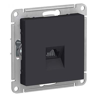 Schneider AtlasDesign мех. роз. компьют. СУ 1 мест. карбон (пласт. осн., RJ-45) ATN001083 (арт. 662752)