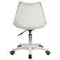 Кресло стул BRABIX "Eames MG-310 PL", пластик белый, экокожа белая, 532926 (арт. 532926)